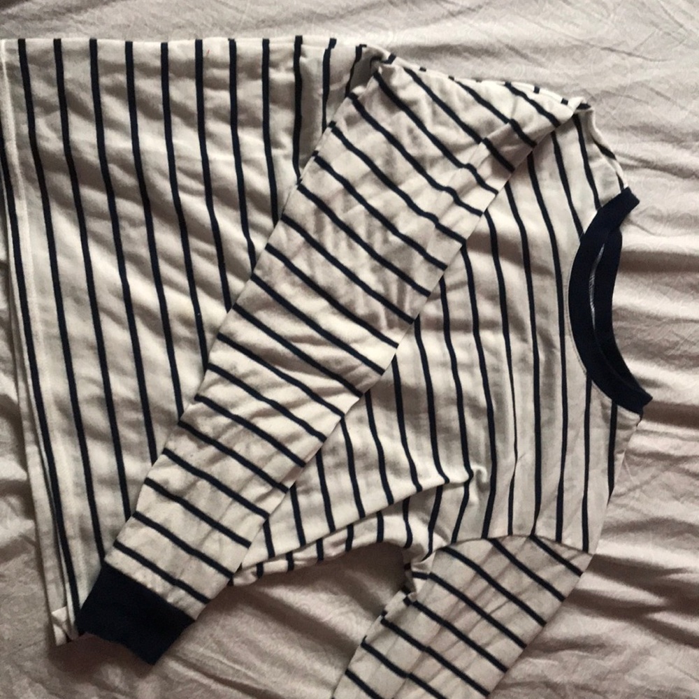 Crop top with stripes